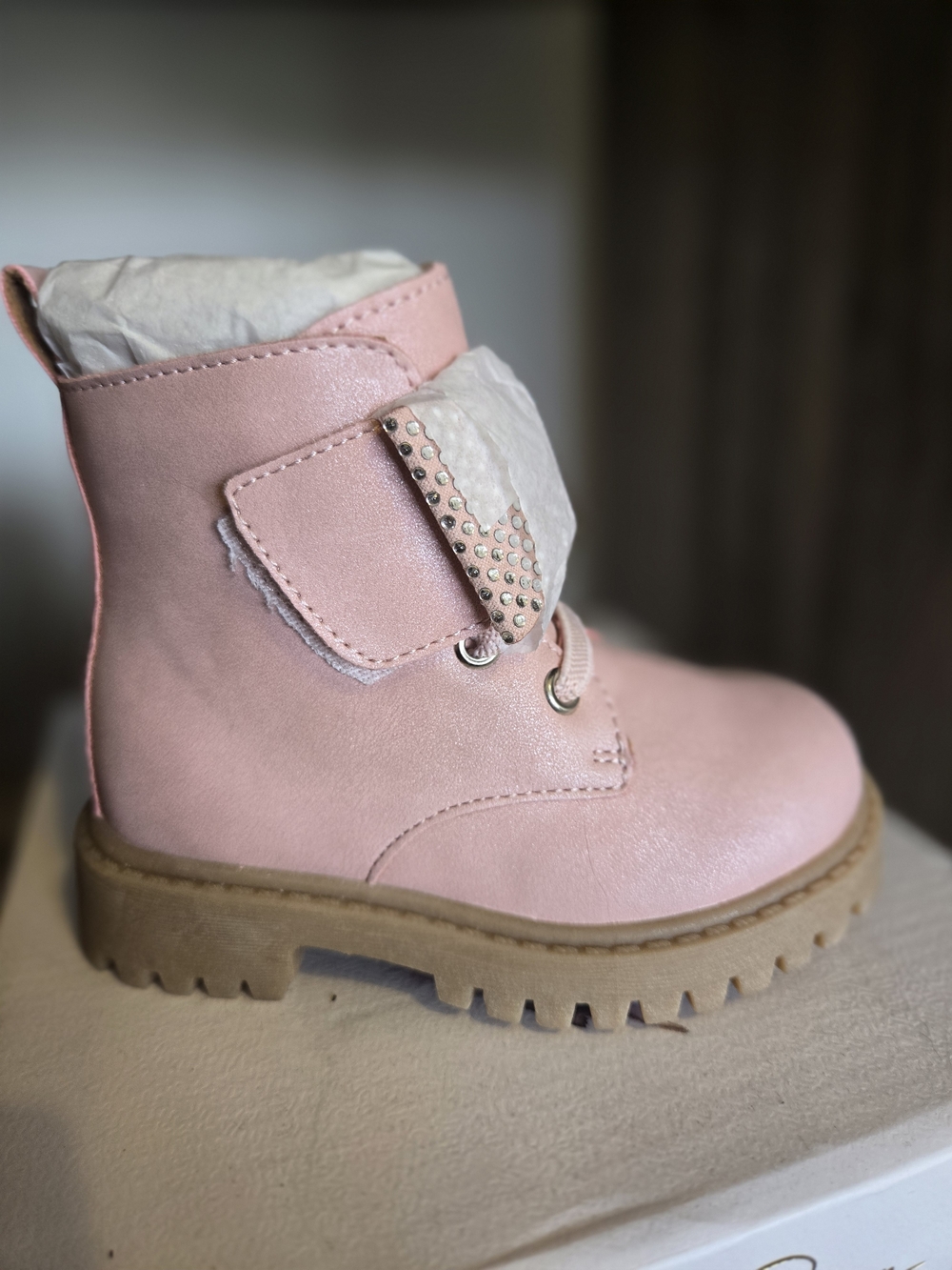 Jessica Simpson Pink Girls Lace-Up Ankle Boots
